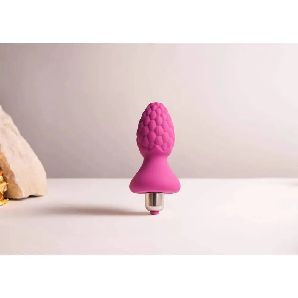Rocks - Off® Ass - Berries Raspberry Vibrating Butt Plug - Purple