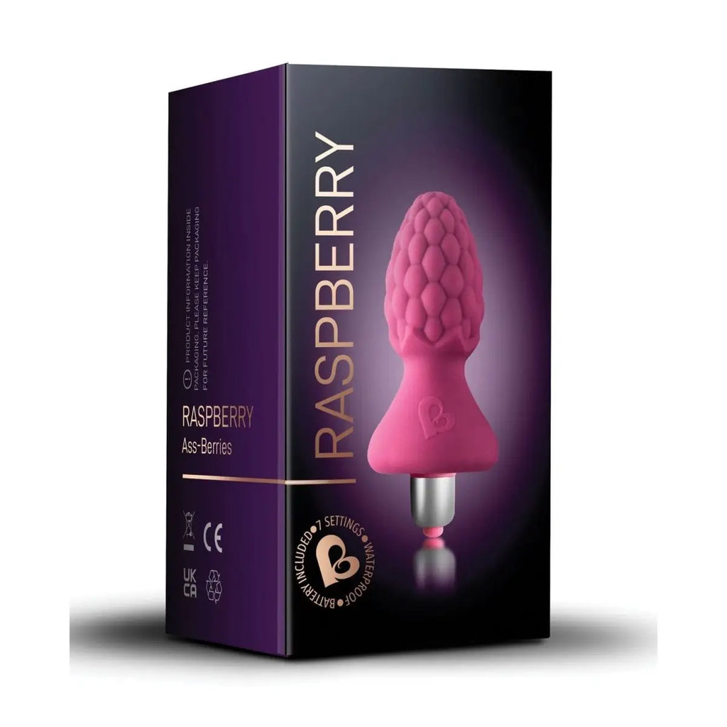 Rocks - Off® Ass - Berries Raspberry Vibrating Butt Plug - Rolik®