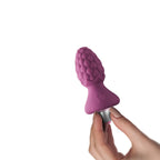 Rocks-Off® Rocks-Off Ass-Berries Raspberry Vibrating Butt Plug Purple