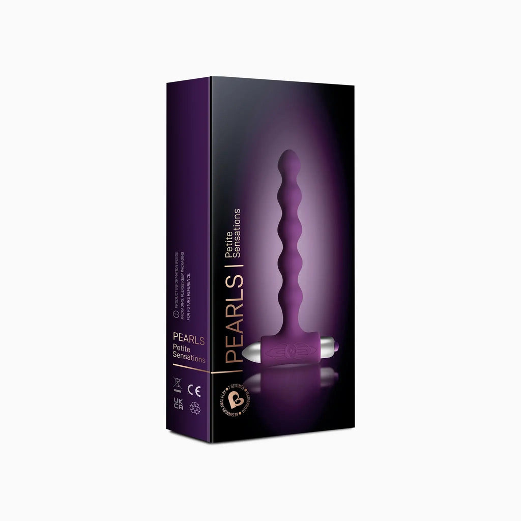 Rocks-Off® Rocks-Off Petite Sensations Pearls Vibrating Anal Beads Purple