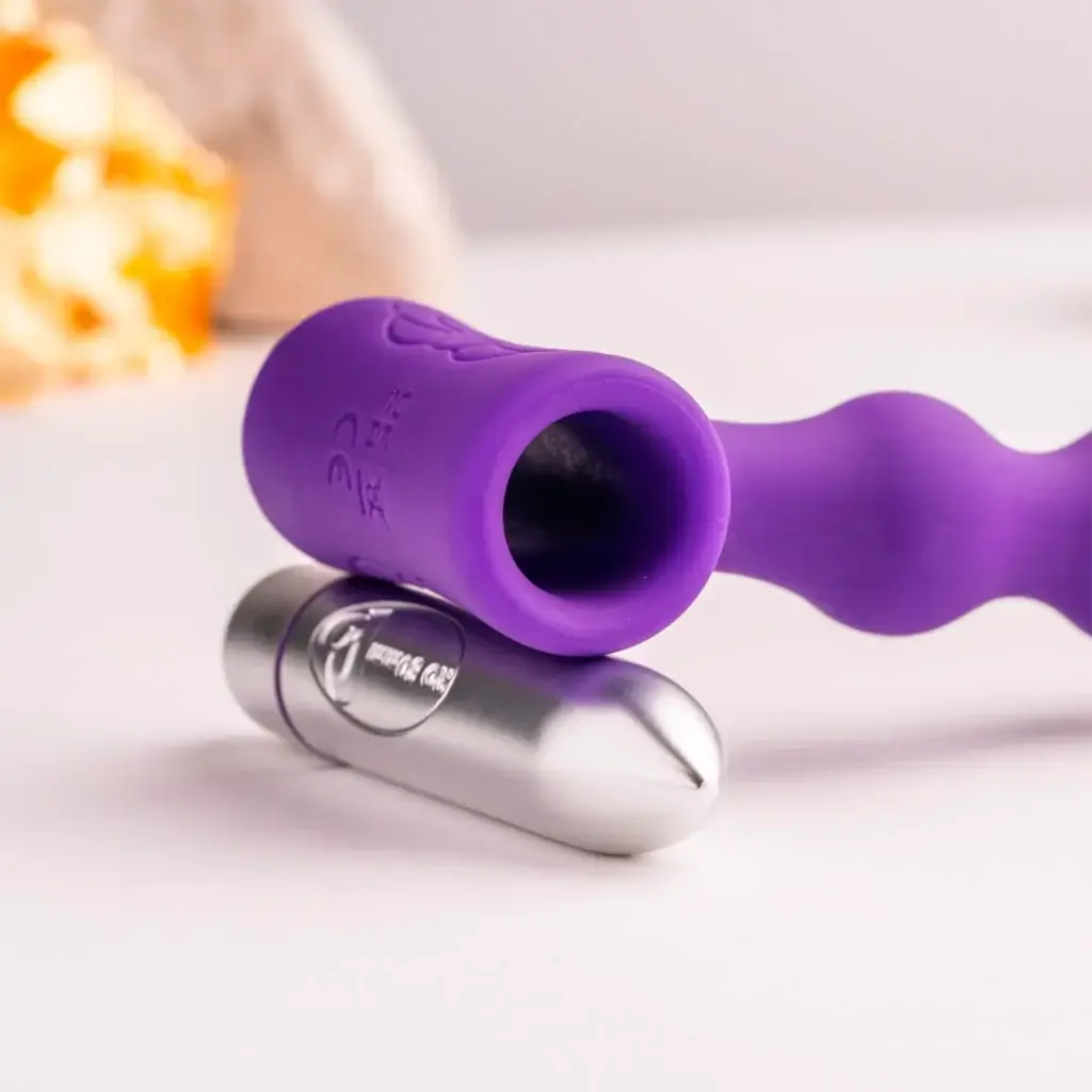 Rocks-Off® Rocks-Off Petite Sensations Pearls Vibrating Anal Beads Purple