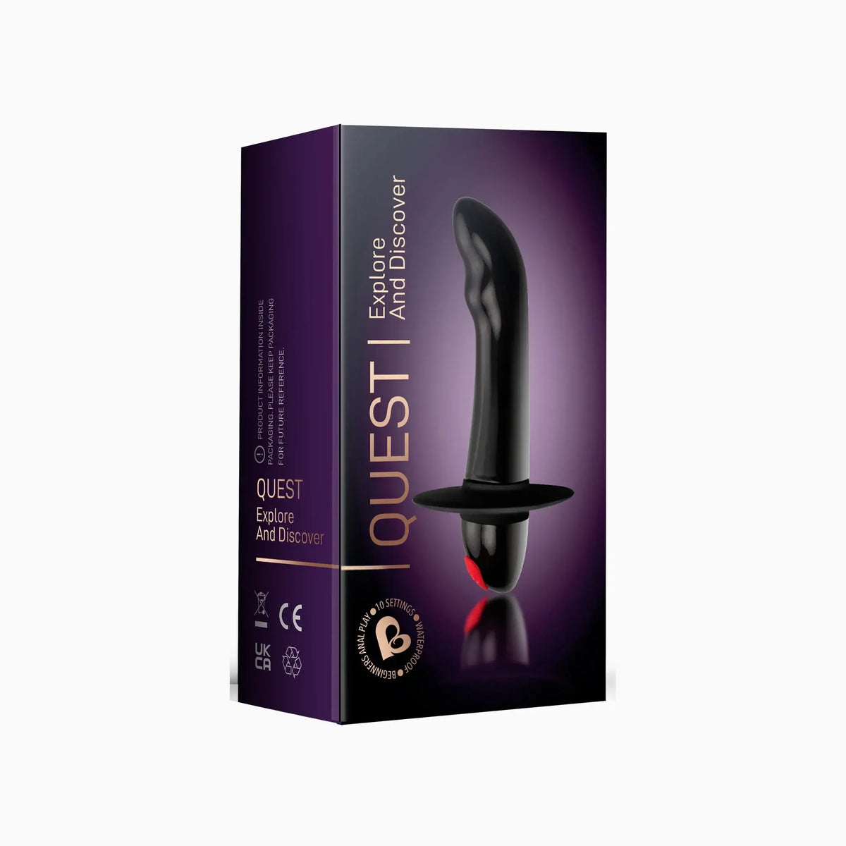 Rocks-Off® Rocks-Off Quest Prostate Bullet Vibrator Black