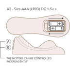 Rocks-Off® Rocks-Off Ruby Glow Portable Sit-On Vibrator Purple
