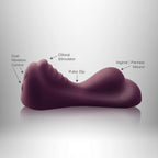 Rocks-Off® Rocks-Off Ruby Glow Portable Sit-On Vibrator Purple
