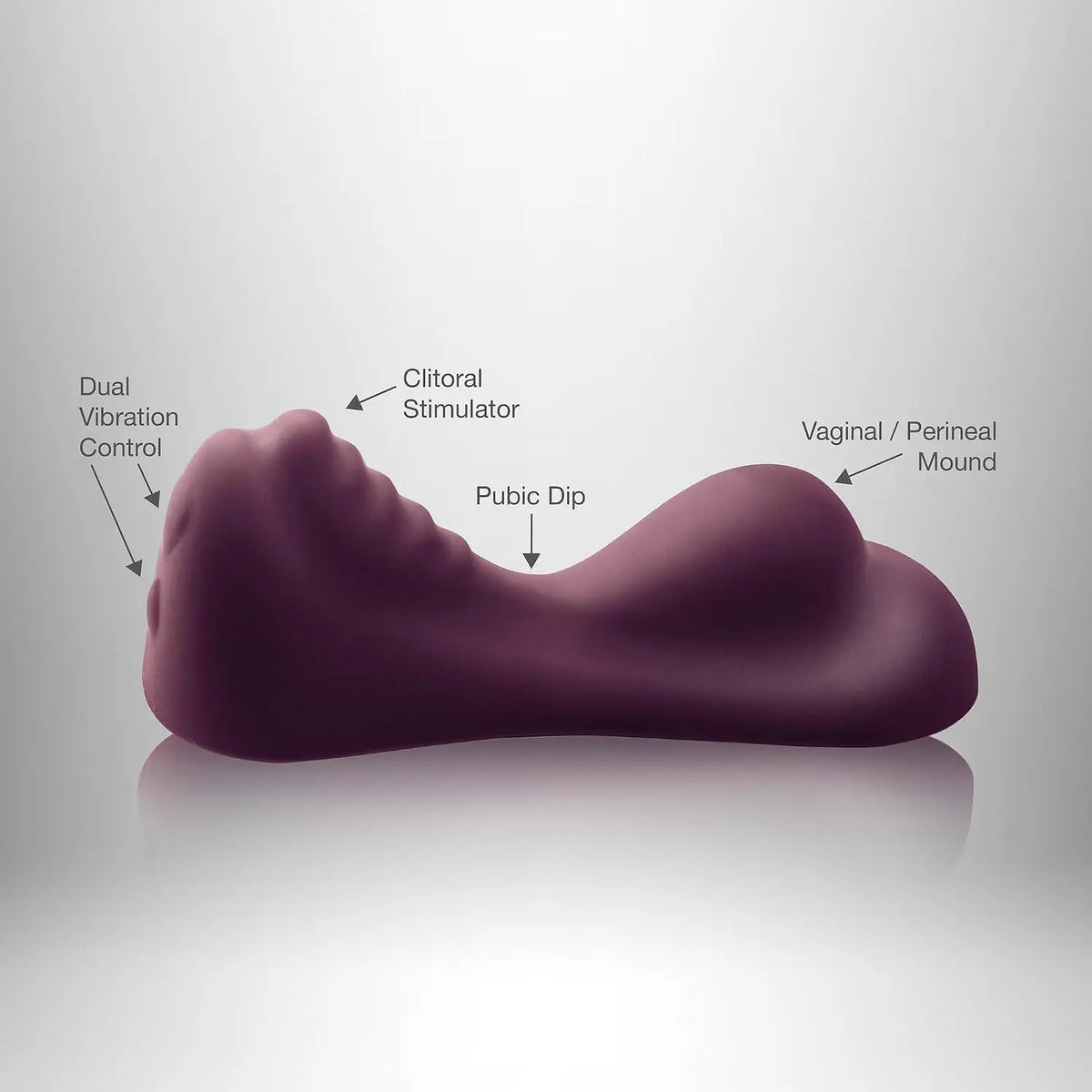 Rocks-Off® Rocks-Off Ruby Glow Portable Sit-On Vibrator Purple