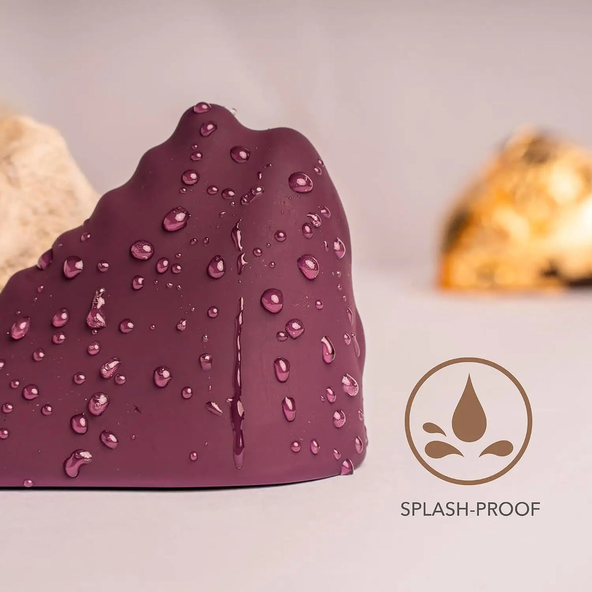 Rocks-Off® Rocks-Off Ruby Glow Portable Sit-On Vibrator Purple