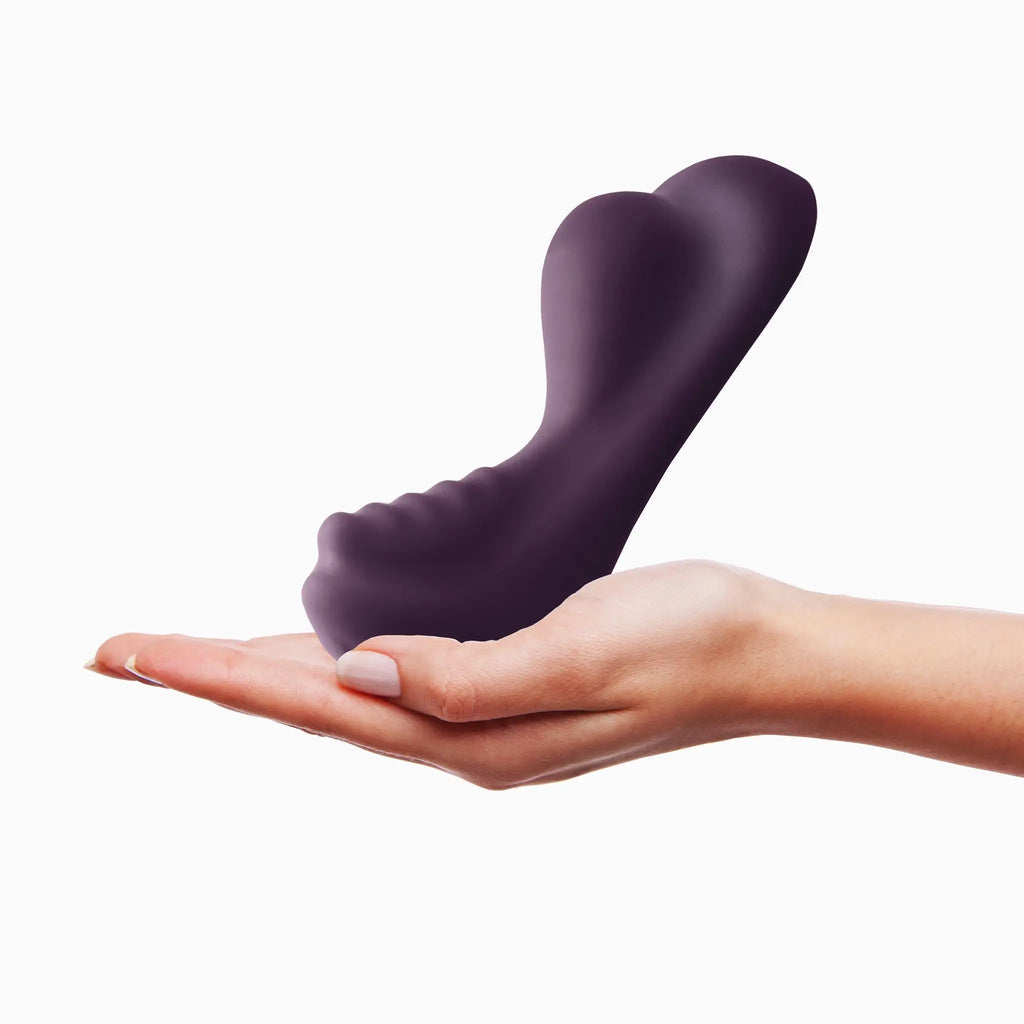 Rocks-Off® Rocks-Off Ruby Glow Portable Sit-On Vibrator Purple