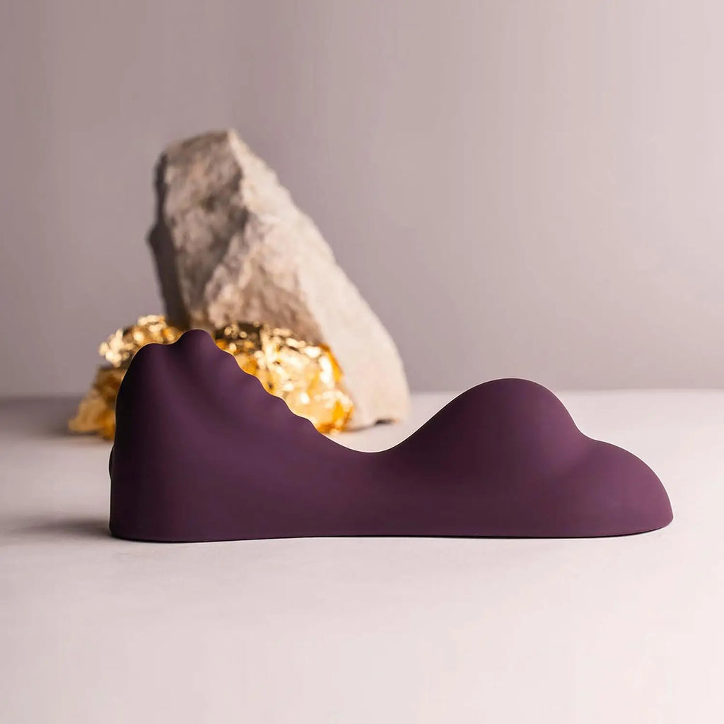 Rocks-Off® Rocks-Off Ruby Glow Portable Sit-On Vibrator Purple