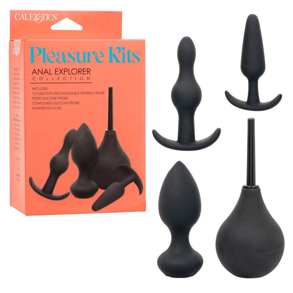 Rolik® Anal Explorer Kit | 4-Piece Vibrating Probe Set Black
