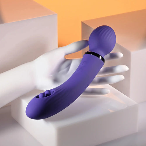 Rolik® Evolved Shiver Rechargeable Dual-Ended Vibrator Purple