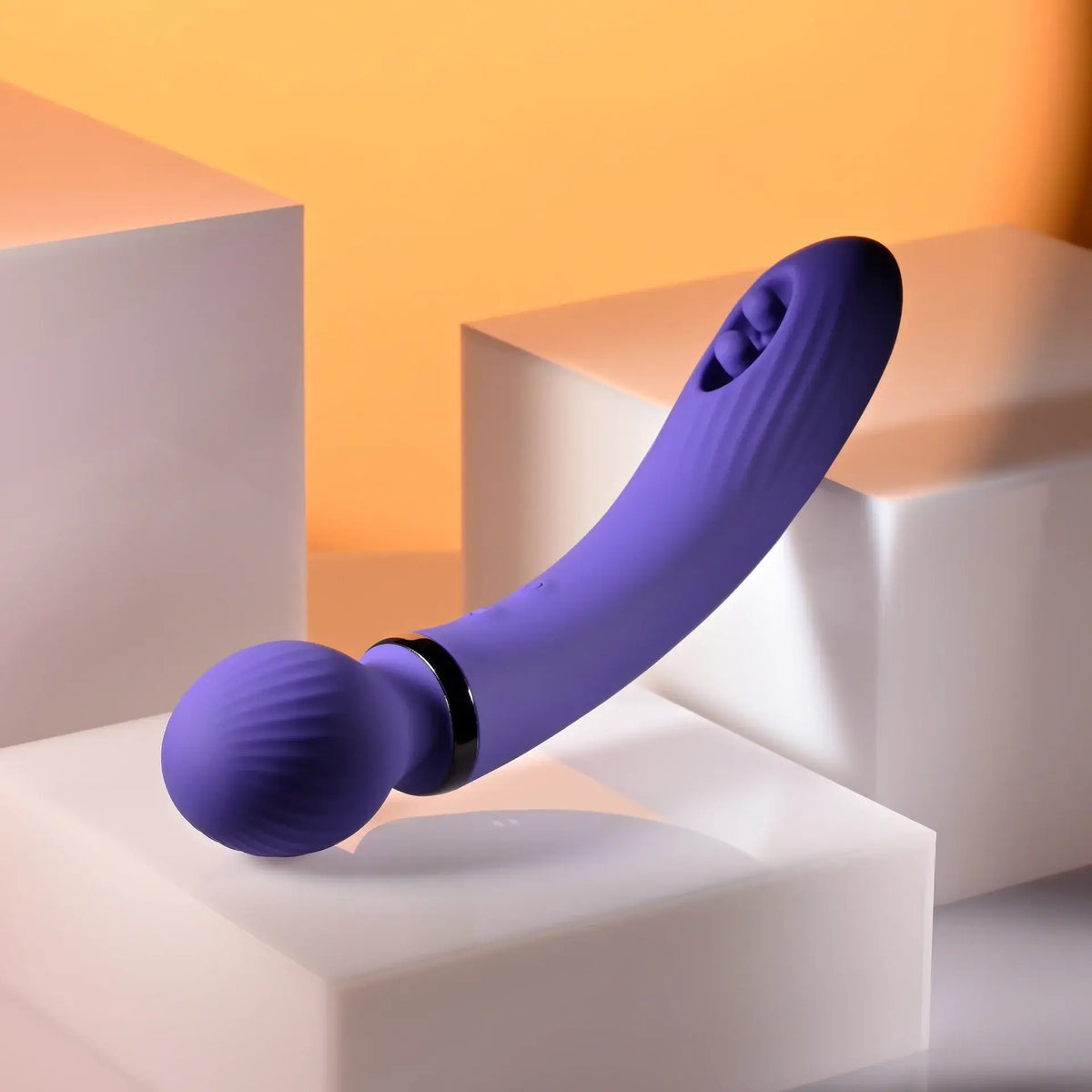 Rolik® Evolved Shiver Rechargeable Dual-Ended Vibrator Purple