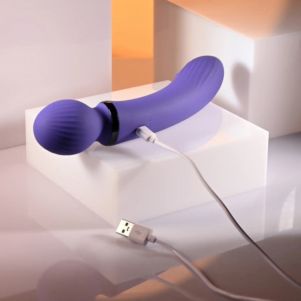 Rolik® Evolved Shiver Rechargeable Dual-Ended Vibrator Purple