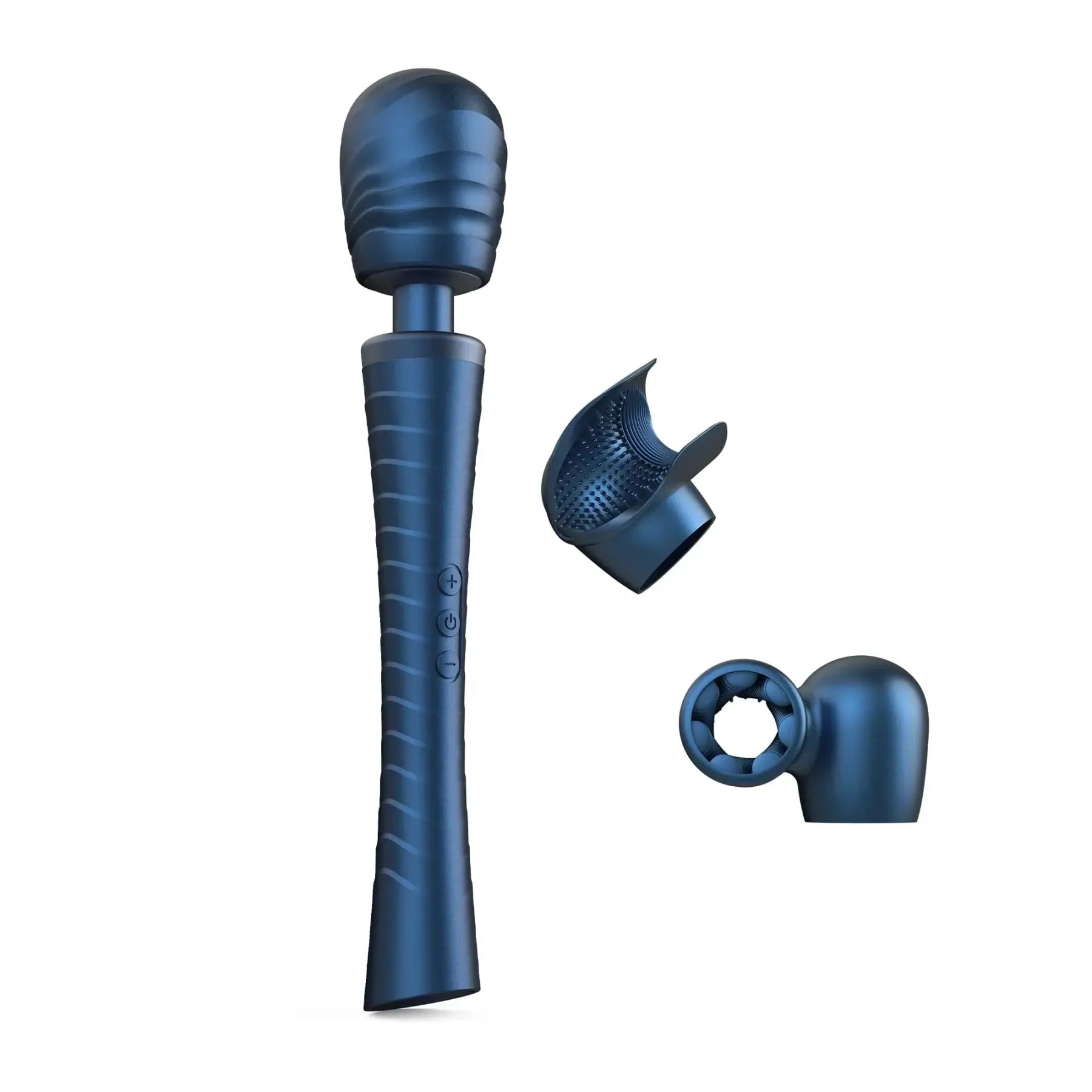 Rolik® Man.wand EDGY Vibrating Wand – Sense Touch Technology & Dual Heads Navy