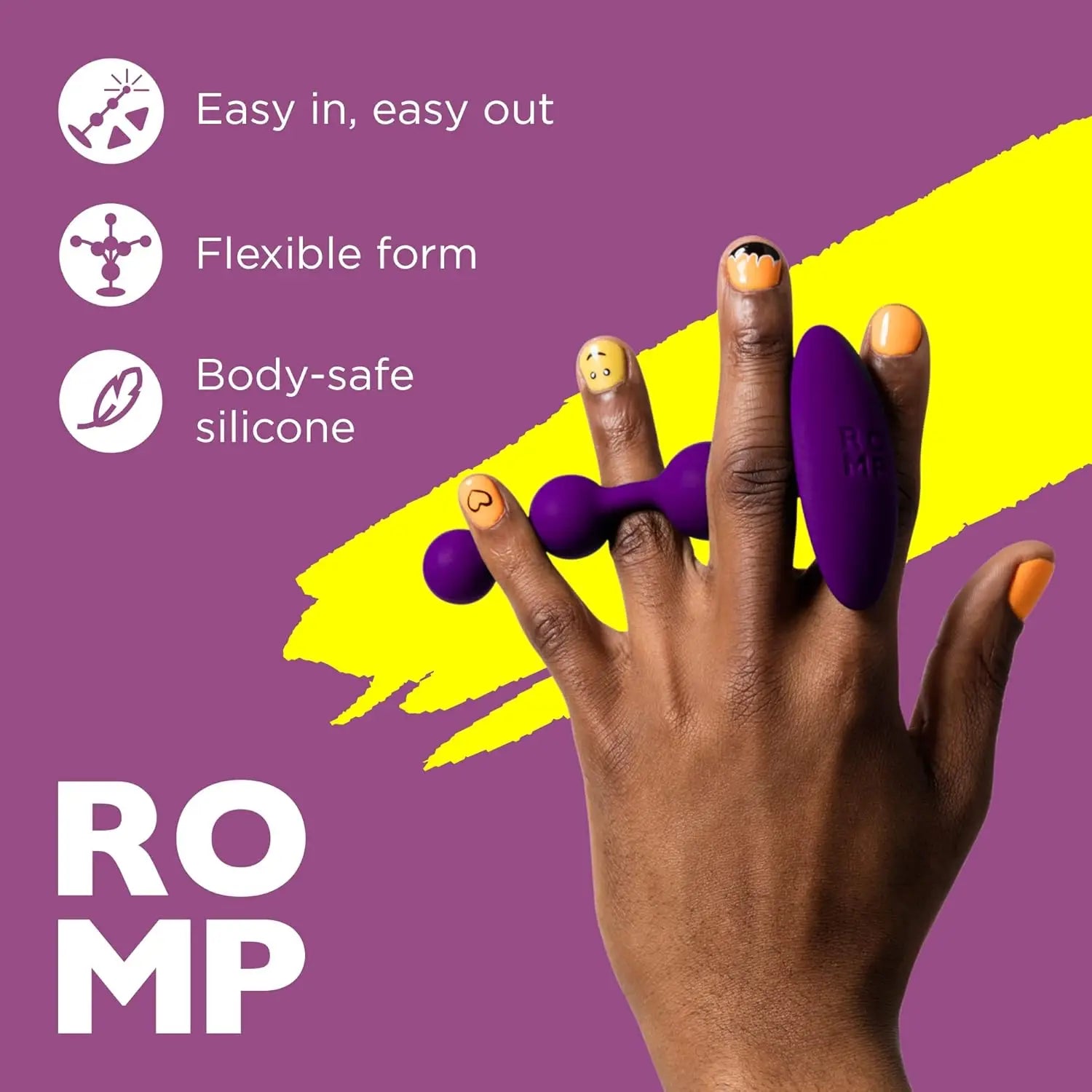 ROMP™ Amp Silicone Anal Beads Purple