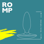 ROMP™ Bass Vibrating Anal Plug – Waterproof Rechargeable Silicone Teal