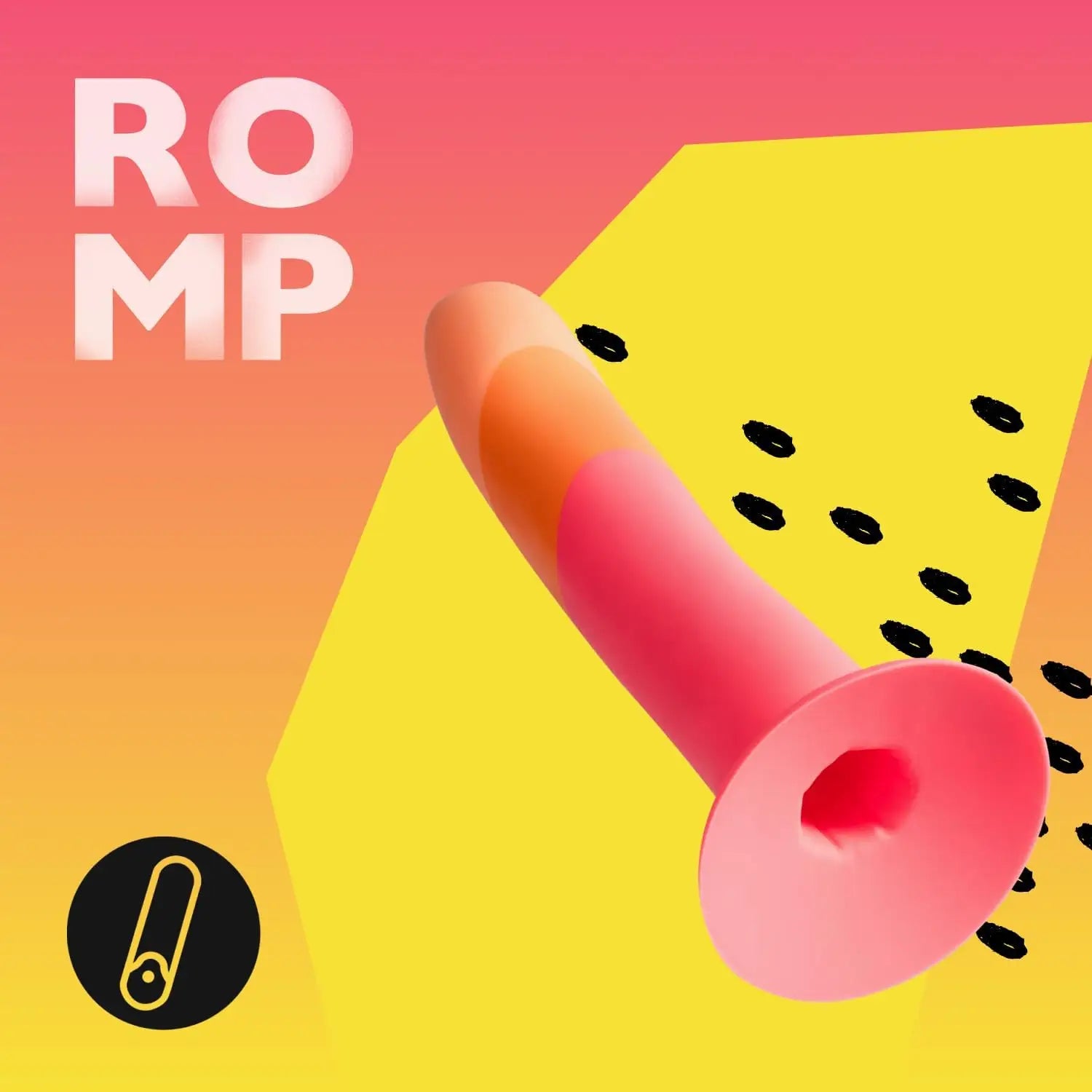 ROMP™ Dizi Curved Silicone Dildo - 7 Inch G-Spot & P-Spot Stimulator Multicolor