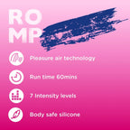 ROMP™ Lipstick Pleasure Air Clitoral Stimulator Hot Pink