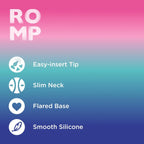 ROMP™ Luster Anal Training Kit - 3-Piece Silicone Butt Plug Set Multicolor