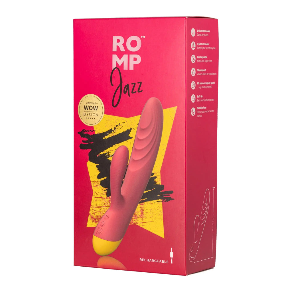 ROMP™ Romp Jazz Dual-Stimulation Rabbit Vibrator Red