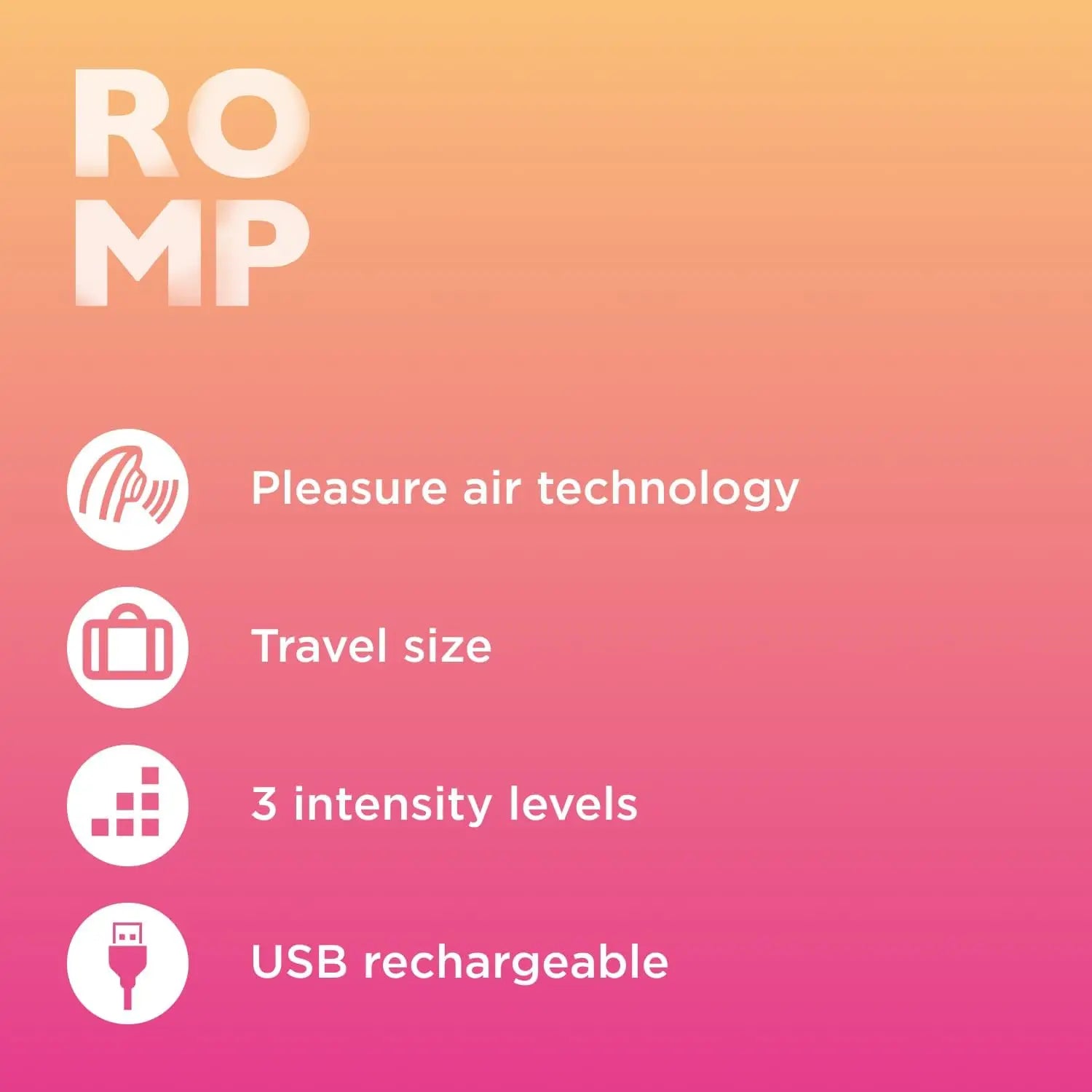 ROMP™ ROMP Kiss Clitoral Suction Stimulator - Compact Travel Vibrator