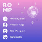ROMP™ ROMP Party Remote-Controlled Wearable Panty Vibrator Purple