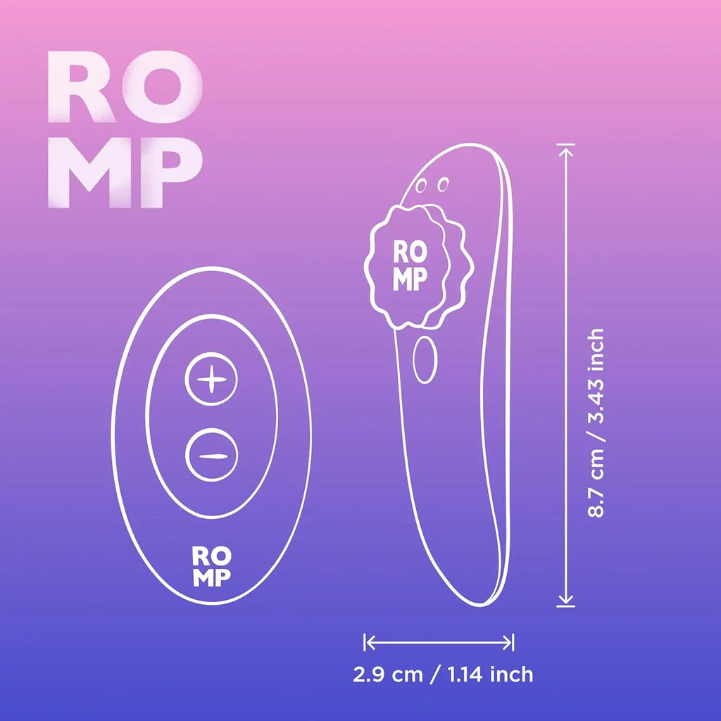ROMP™ ROMP Party Remote-Controlled Wearable Panty Vibrator Purple