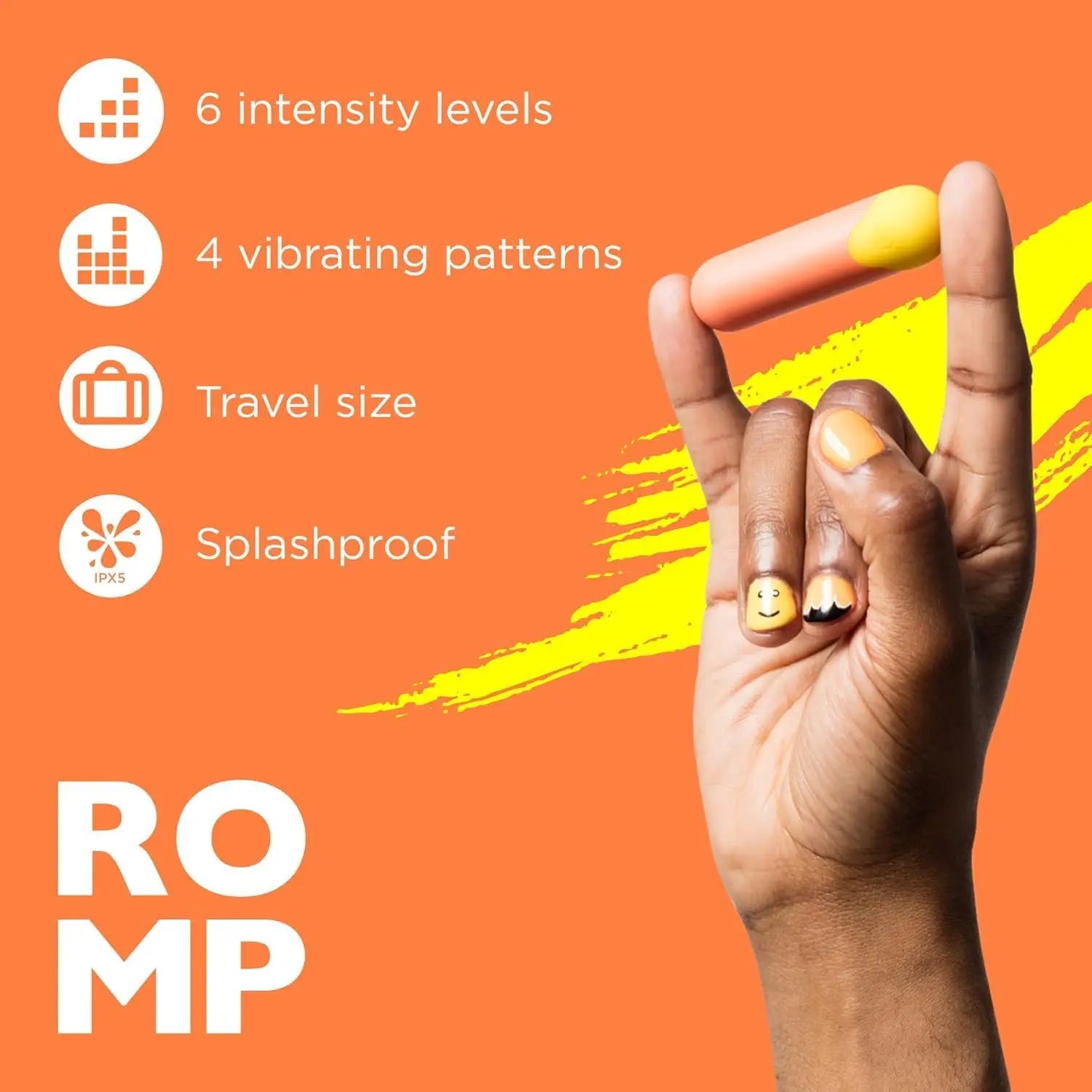 ROMP™ ROMP Riot Bullet Vibrator - Compact Clitoral Stimulator Orange