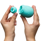 ROMP™ ROMP Rose Glow Clitoral Stimulator – Pleasure Air in the Dark Blue