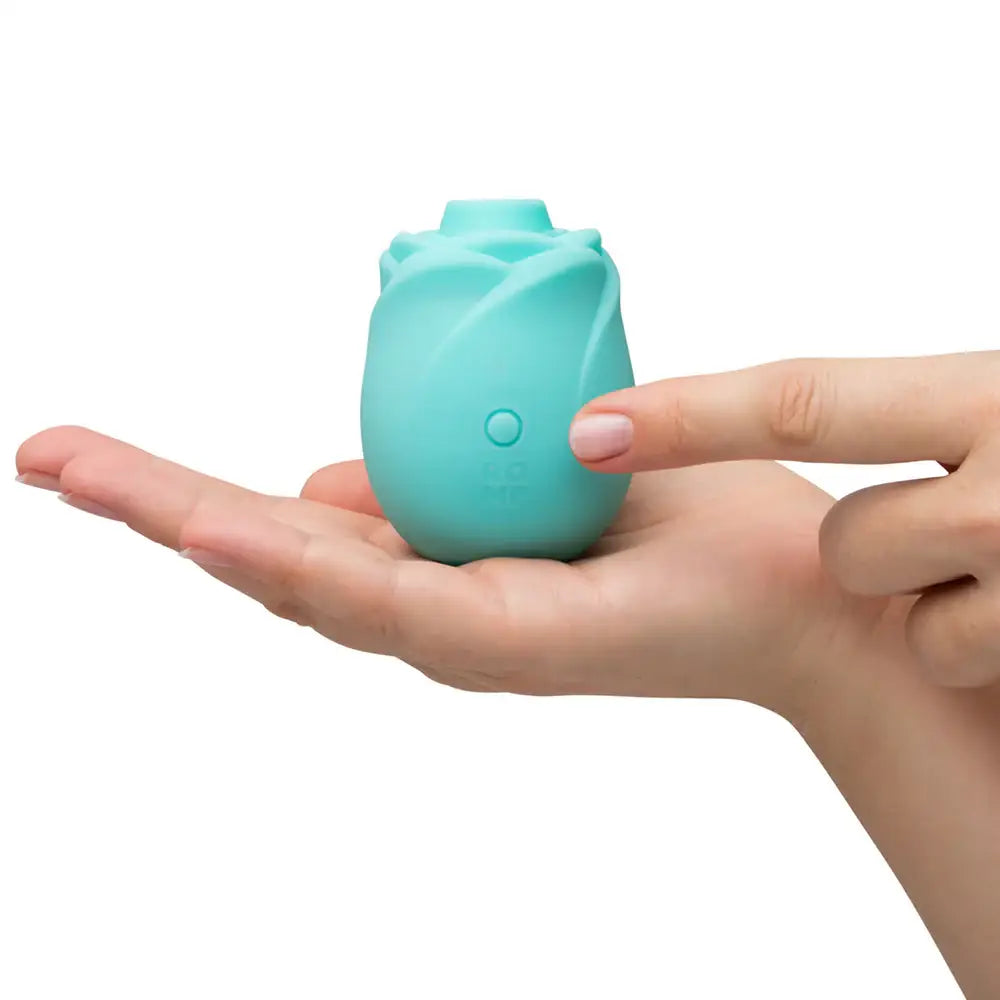 ROMP™ ROMP Rose Glow Clitoral Stimulator – Pleasure Air in the Dark Blue