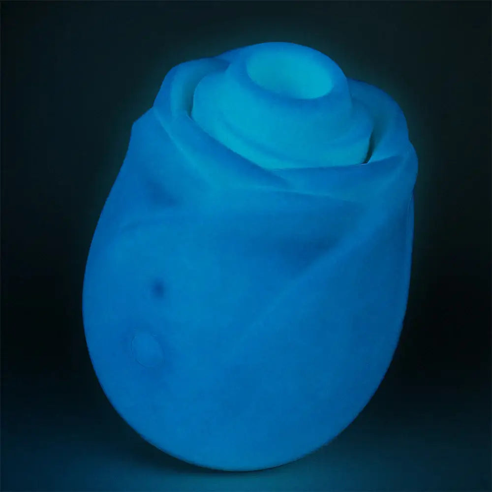 ROMP™ ROMP Rose Glow Clitoral Stimulator – Pleasure Air in the Dark Blue
