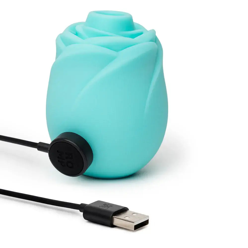 ROMP™ ROMP Rose Glow Clitoral Stimulator – Pleasure Air in the Dark Blue