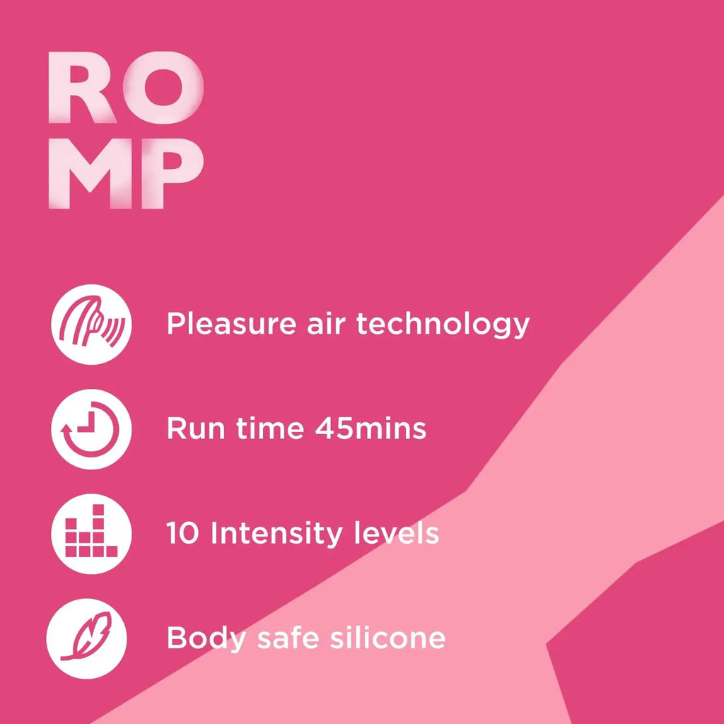 ROMP™ ROMP Shine X Pleasure Air Clitoral Stimulator Hot Pink