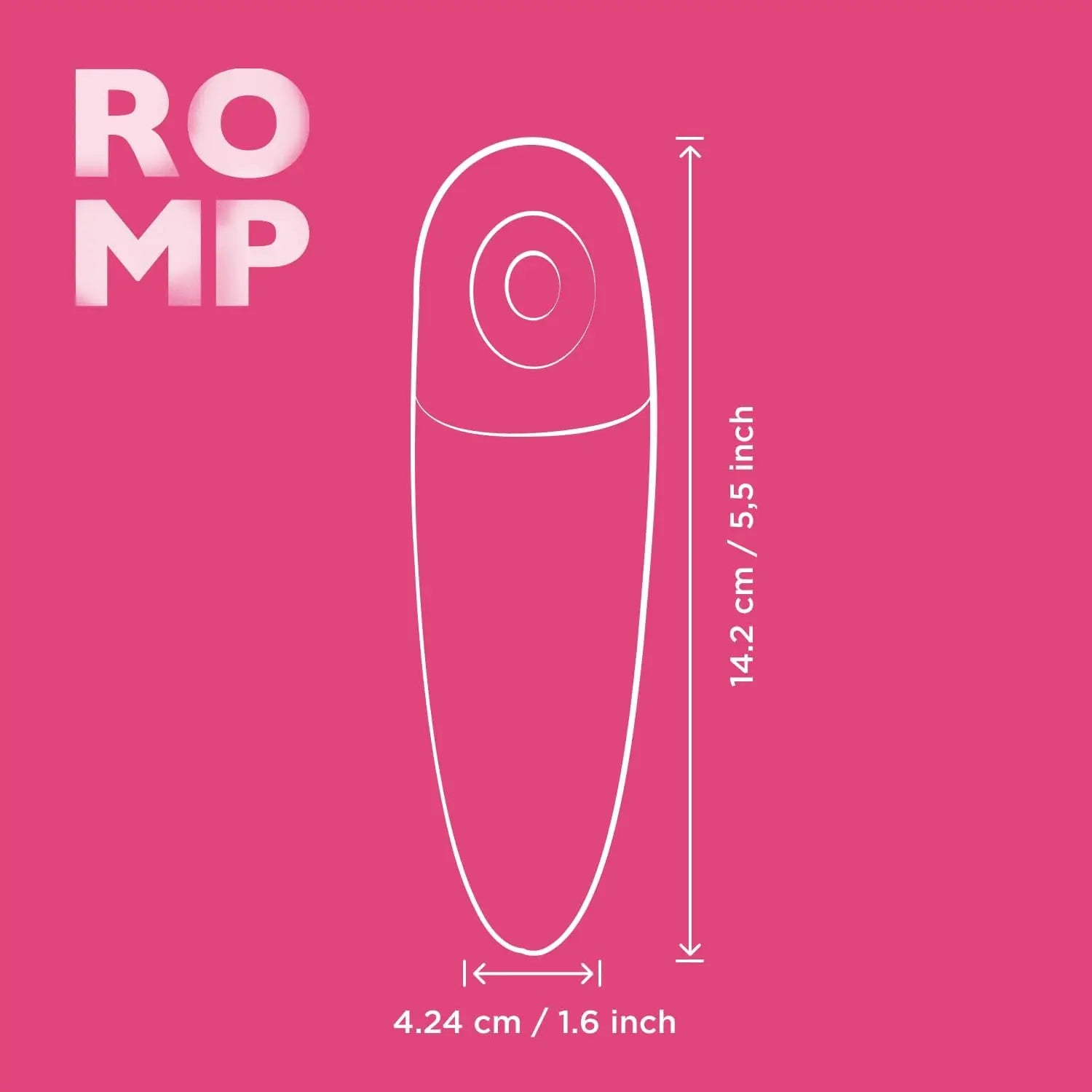 ROMP™ ROMP Shine X Pleasure Air Clitoral Stimulator Hot Pink