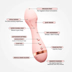 Rose 2 Precision Bullet Vibrator - Pink