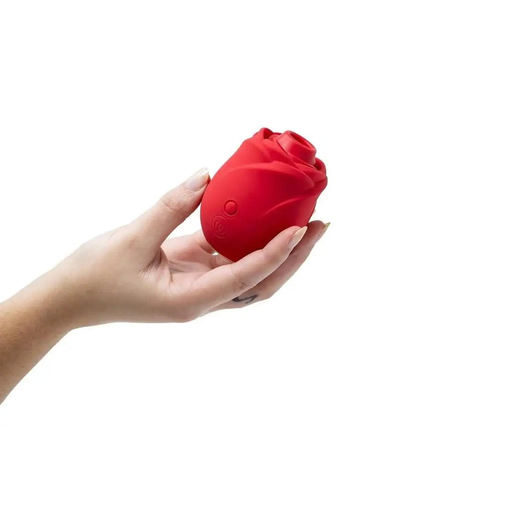 Rose Air Pulse Clitoral Vibrator Red