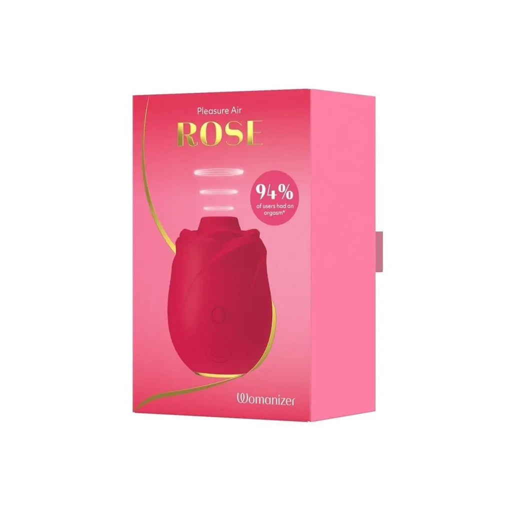 Rose Air Pulse Clitoral Vibrator Red