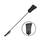 Rouge Garments® Garments Leather Foot Riding Crop Black