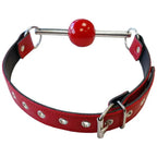 Rouge Garments® Garments Premium Leather Ball Gag with Removable Stainless Steel Rod