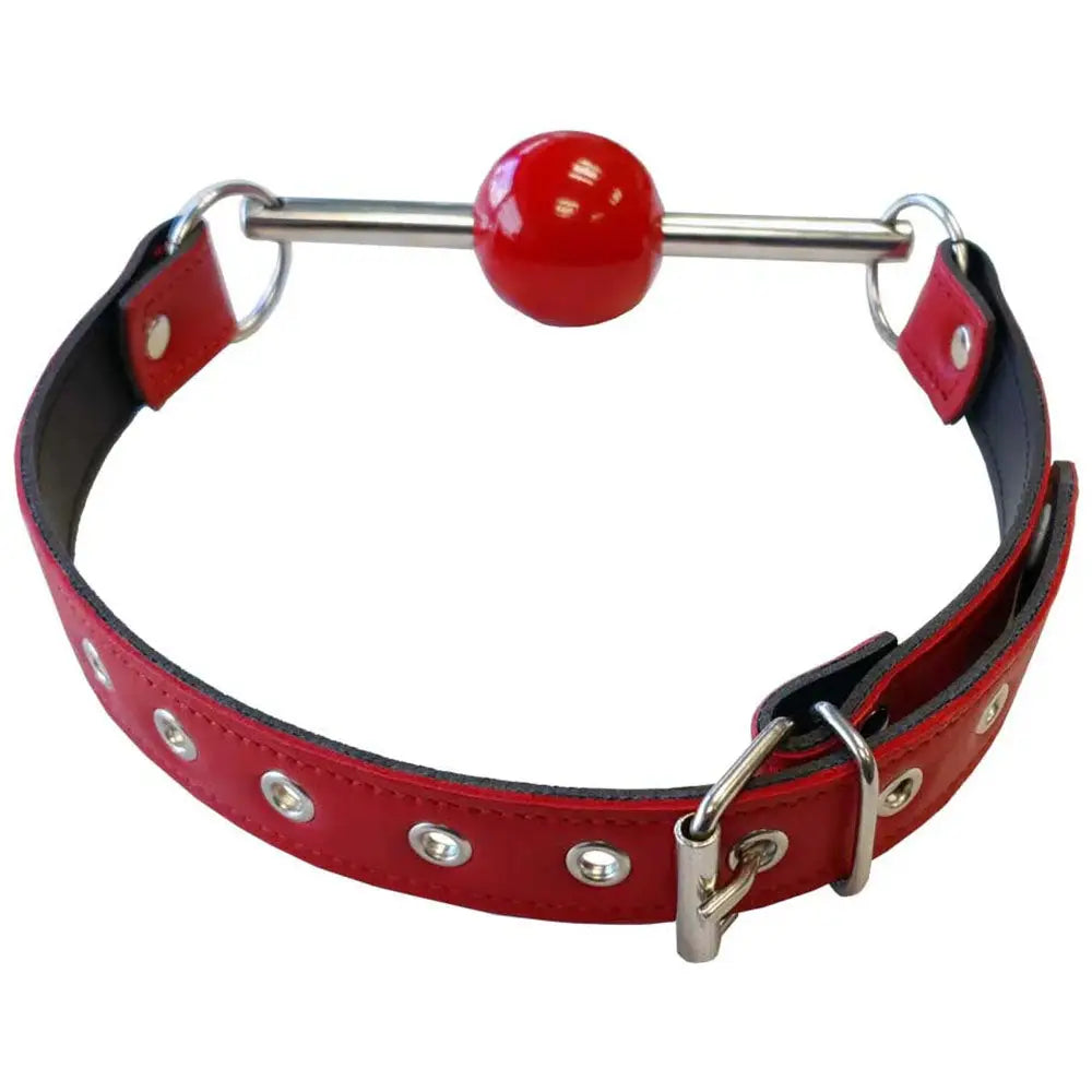 Rouge Garments® Garments Premium Leather Ball Gag with Removable Stainless Steel Rod