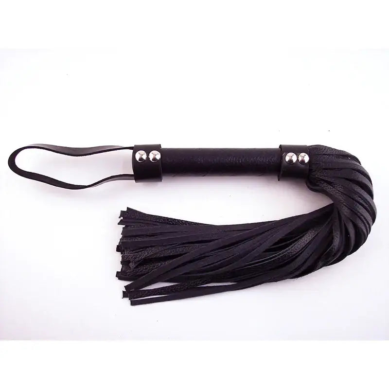 Rouge Garments® H - Style Short Leather Flogger - Black