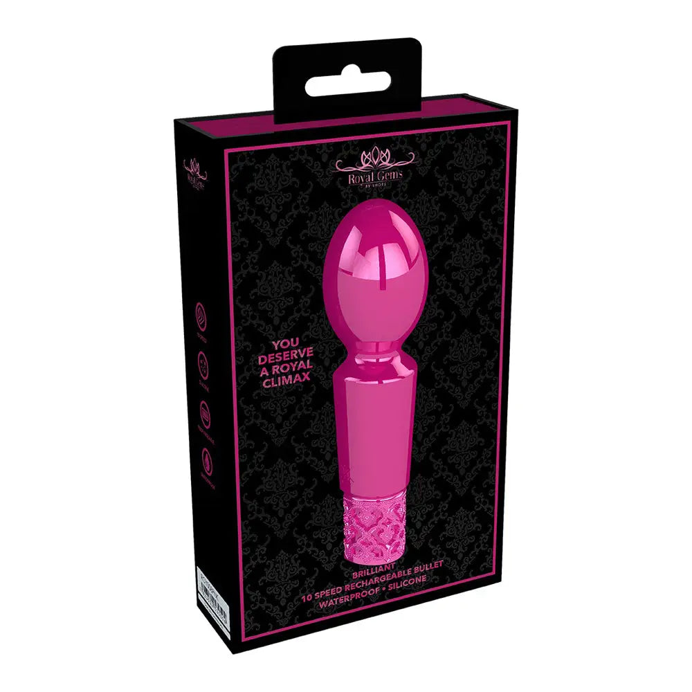 Royal Gems Brilliant Mini Wand Vibrator