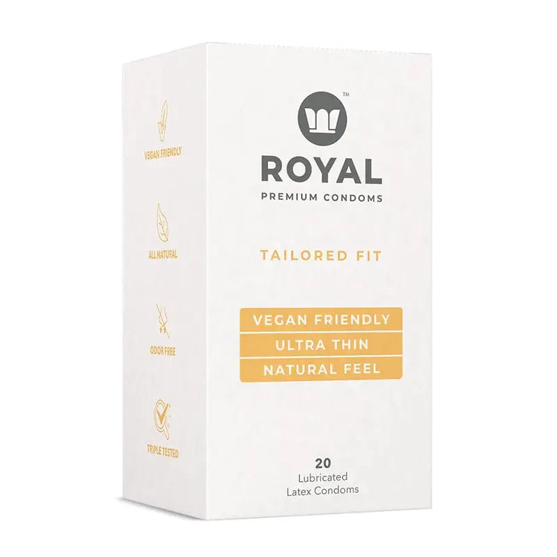 Royal Tailored Fit Ultra Thin Vegan Latex Condoms - Rolik®
