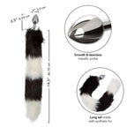 Running Wild™ Black & White Tail Plug - Rolik®