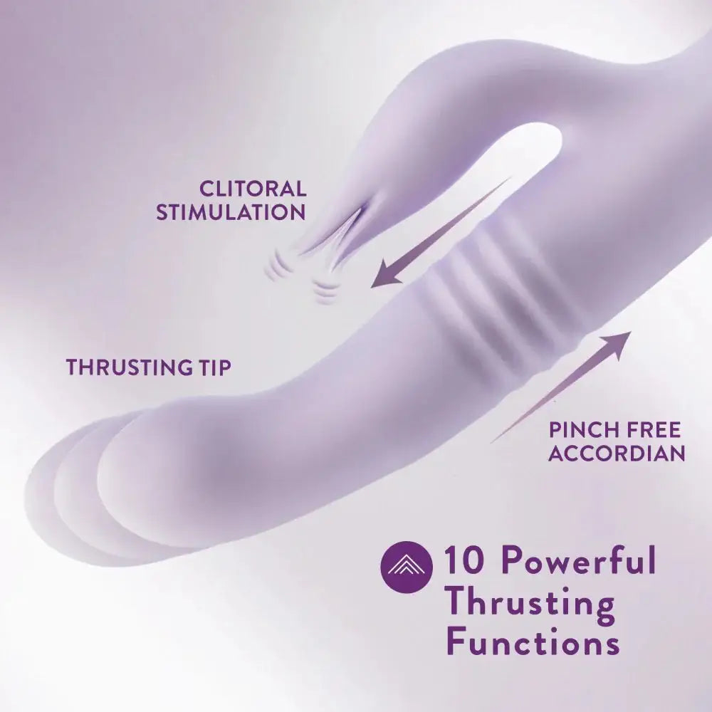 Rylee 9.25" Dual Stimulation Rabbit Vibrator - Rolik®