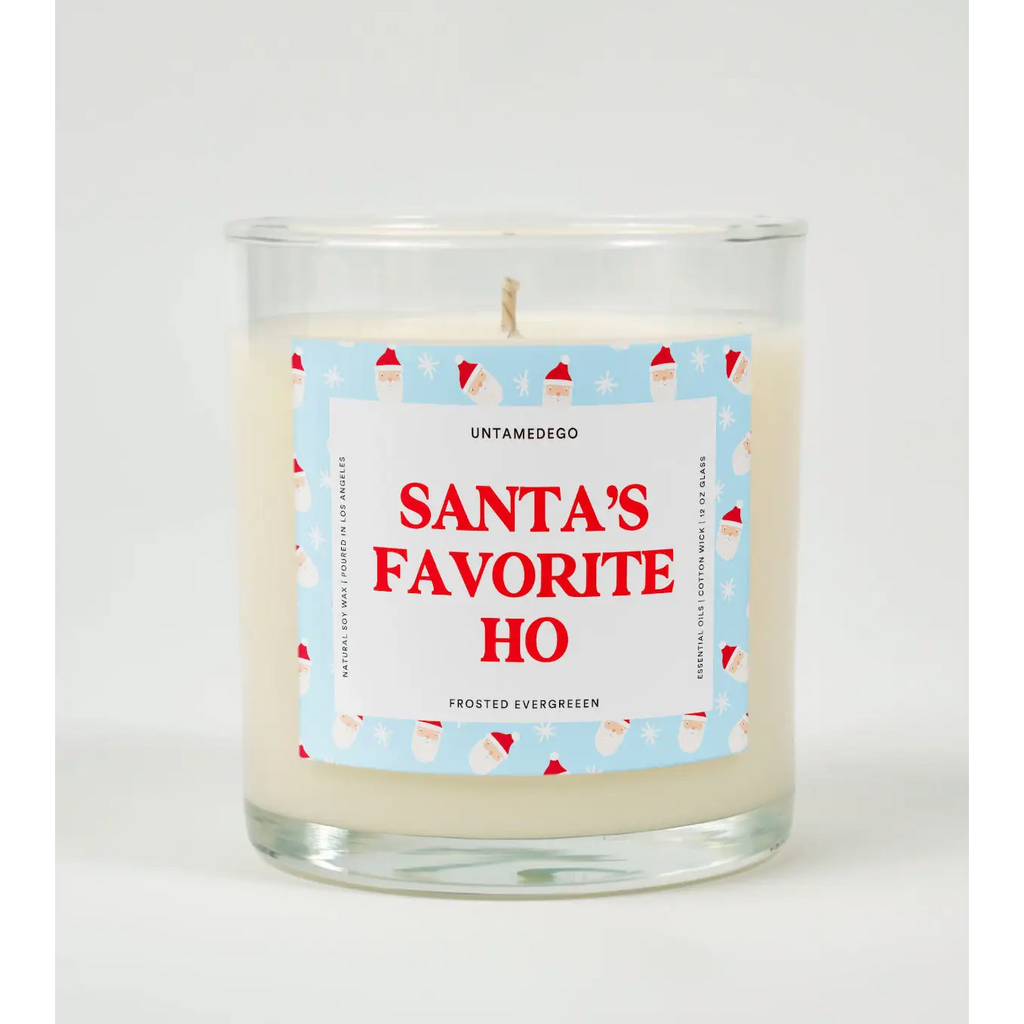 FROSTED EVERGREEEN Santa’s Favorite Ho Candle
