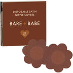 Satin Nipple Pasties - 40 Pack - Cocoa - Cover