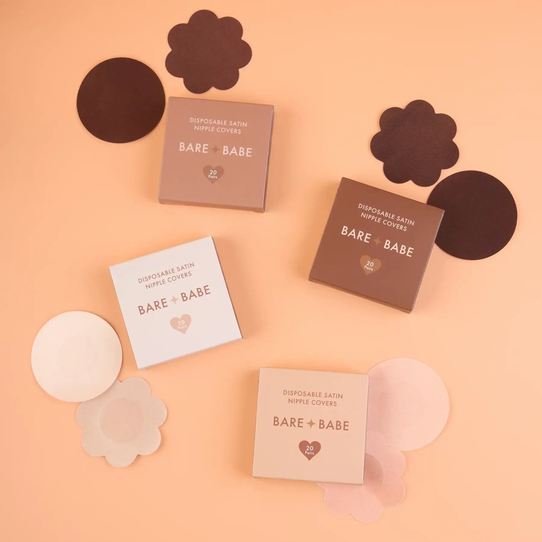 Satin Nipple Pasties - 40 Pack - Cover