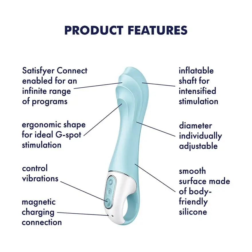 Satisfyer Air Pump Vibrator 5+ Inflatable G - Spot Vibrator - Rolik®