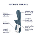 Satisfyer Air Pump Booty 2 Inflatable Anal Vibrator - Rolik®