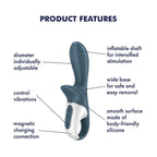 Satisfyer Air Pump Booty 2 Inflatable Anal Vibrator - Rolik®